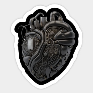 Cyborg Heart Sticker